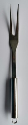 Fleischgabel Edelstahl | Länge 31,5 cm | Rostfrei INOX | NEUWERTIG