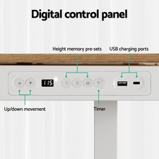 Artiss Electric Standing Desk Dual Motor Sit Stand Desks Table w/Drawer 120CM — image 6