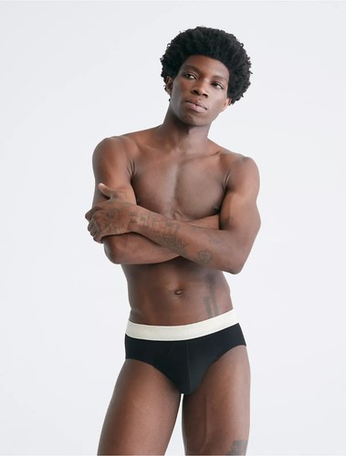 3 Pack CALVIN KLEIN Men CLASSIC Low Rise Briefs Cotton BLACK 2XL XXLARGE $46 - Picture 9 of 20