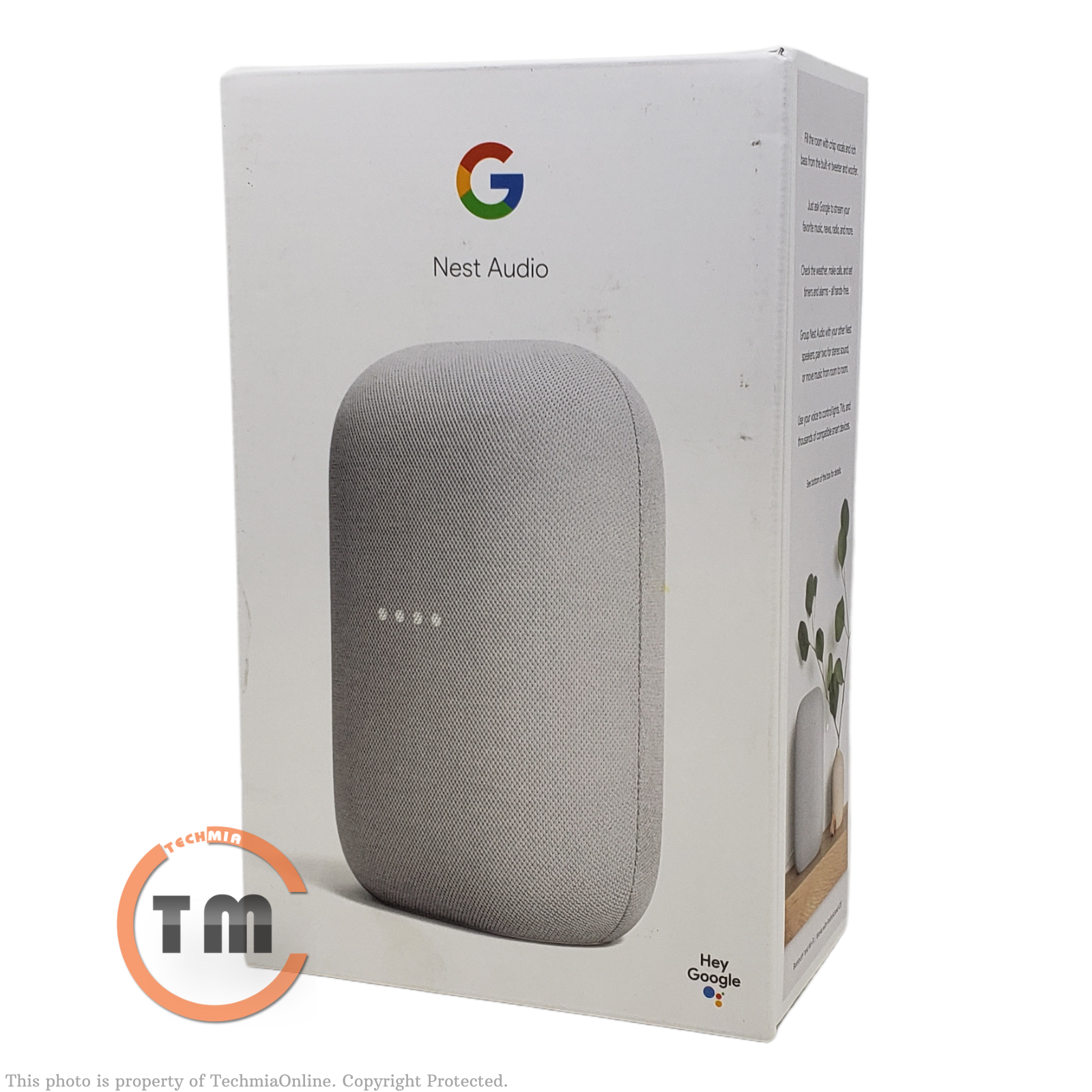 Google Nest Audio Smart Speaker - Chalk (GA01420) - [LN]™-image