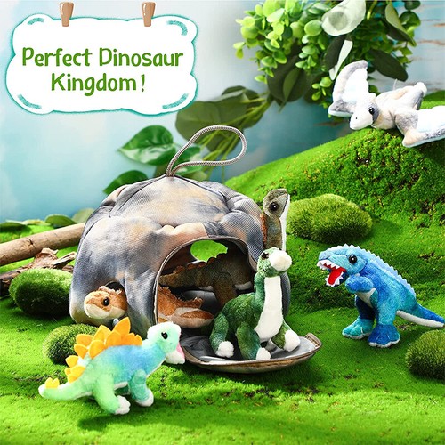 Muñeca de peluche juguete de peluche para niños regalo dibujos animados dinosaurio figura casa - Imagen 8 de 20