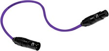 Balanced XLR Cable Male to Female - 10 Feet Purple - Pro 3-Pin Microphone Con...