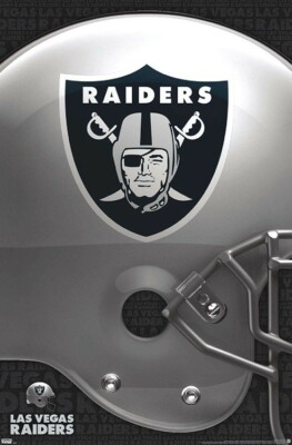 LAS VEGAS RAIDERS 2020 Official NFL Football Team Helmet Logo WALL POSTER 