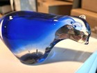 Art Glass Blue Polar Bear Figurine Paperweight Decor Decoration — photo 2