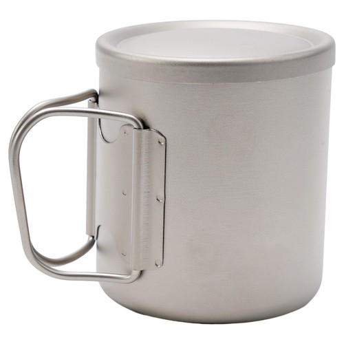 Double Wall Titanium Water Cup Coffee Tea Mug with Lid for Home Outdoor Camping - Picture 32 of 52