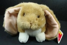 Dakin Vintage Brown Lop Ear Bunny Rabbit Plush NWT 1989
