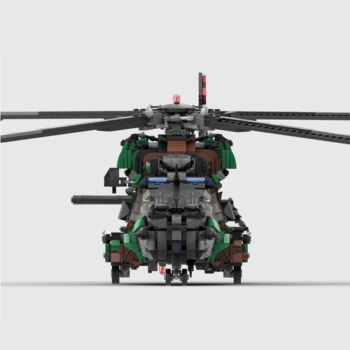 MOC: NH-90 Tactical Transport Helicopter with Rotor System 2515 Pieces DIY - Picture 4 of 15