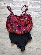 Vintage Robby Len Swimfashions Swimsuit One Piece Size 16 USA Made Beautuiful