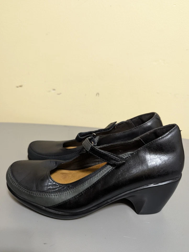 Sapatos salto alto feminino Naot Attitude Mary Jane tamanho EUA 8 UE 38 preto  - Imagem 4 de 4