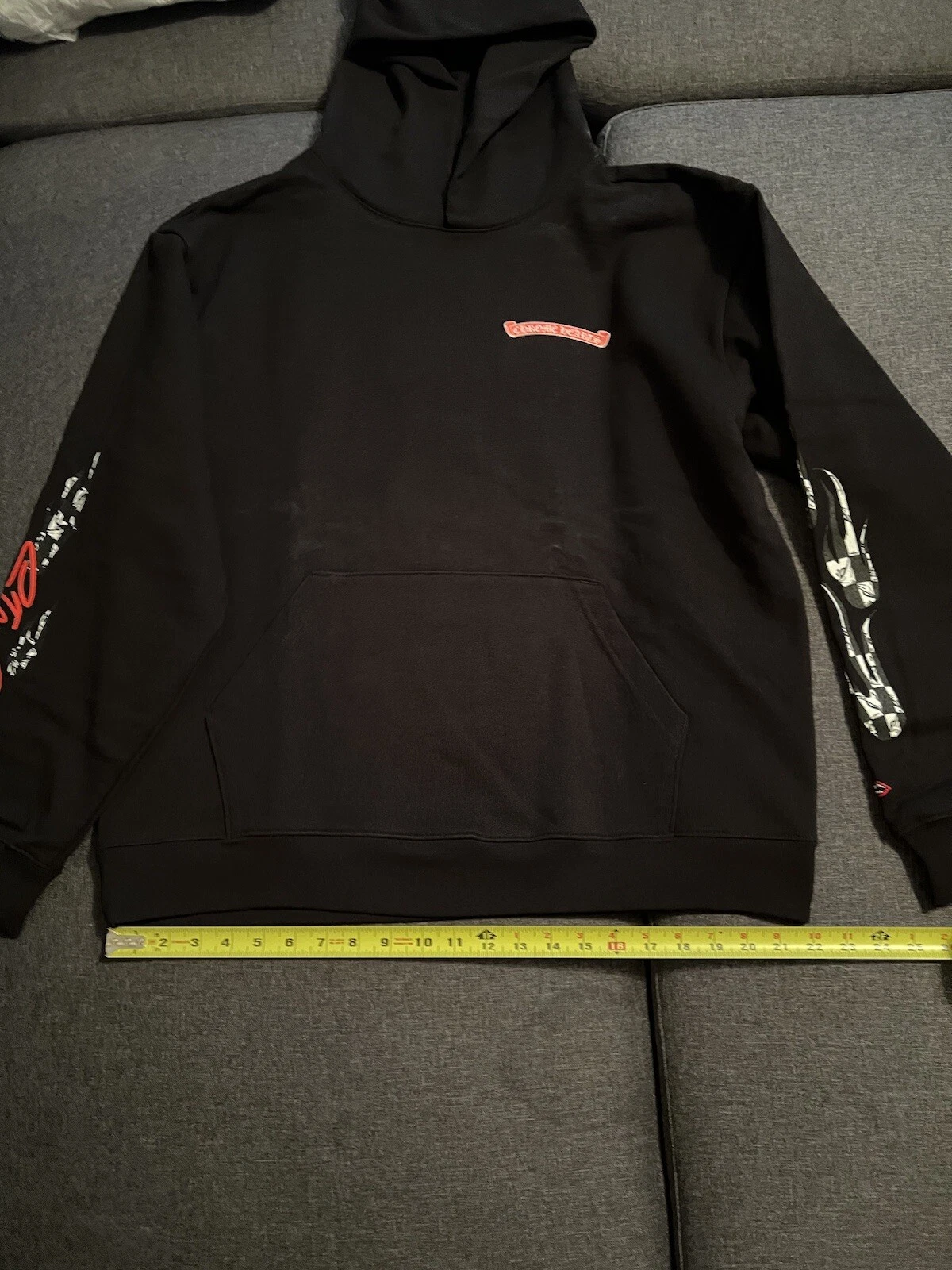 Felpa con cappuccio pullover Chrome Hearts Matty Boy Stay Fast Race Team (XL)