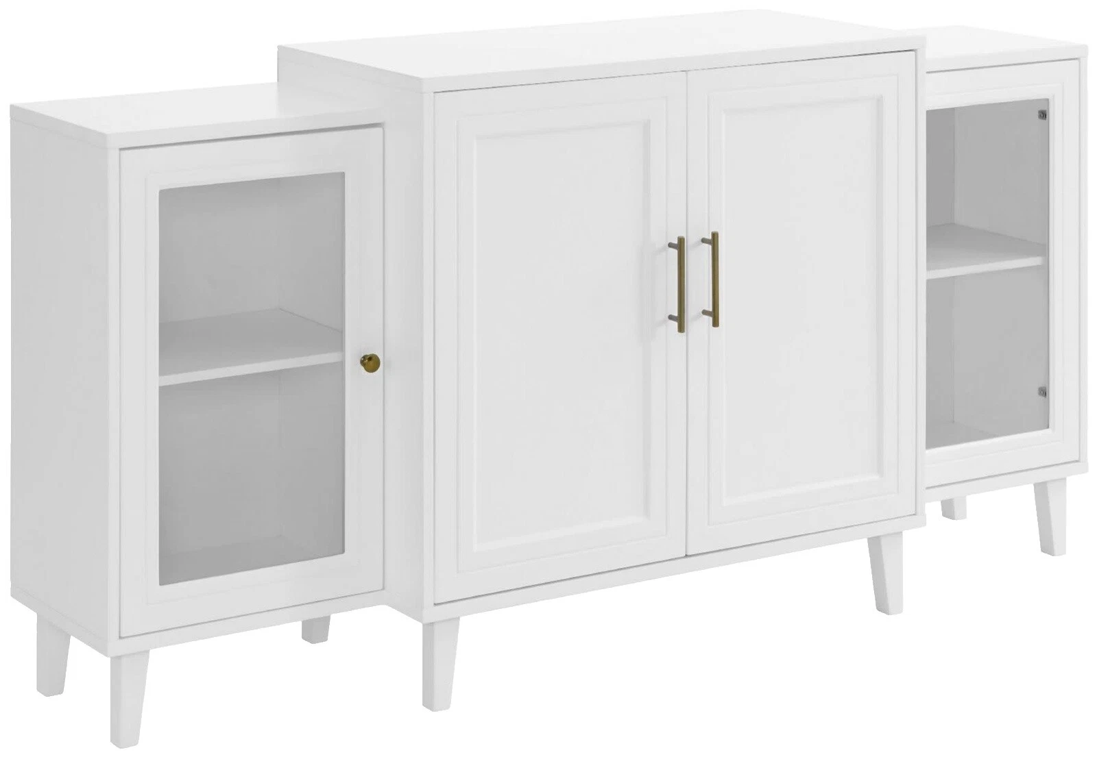 White Contemporary Glass Sideboards, Buffets & Trolleys