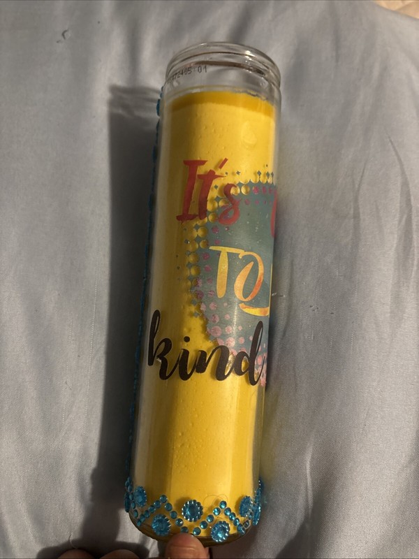 Crafted Candle With Cute Saying Be Kind Cute For Any Room
