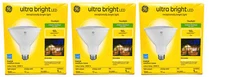 (case of 3) GE ultra bright LED PAR38 floodlight, warm white, 1500 lumens of