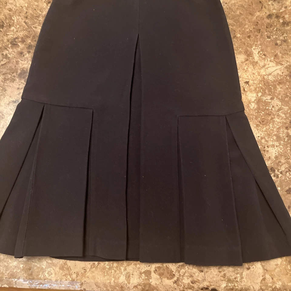 Falda plisada vintage Vivienne Tam para mujer línea A Y2K años 90’s negra talla 2 Foto 3 de 4