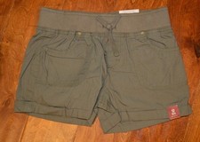 Girl's Arizona Lichen Green Slip On Elastic Waist Lightweight Shorts Sizes 6-14
