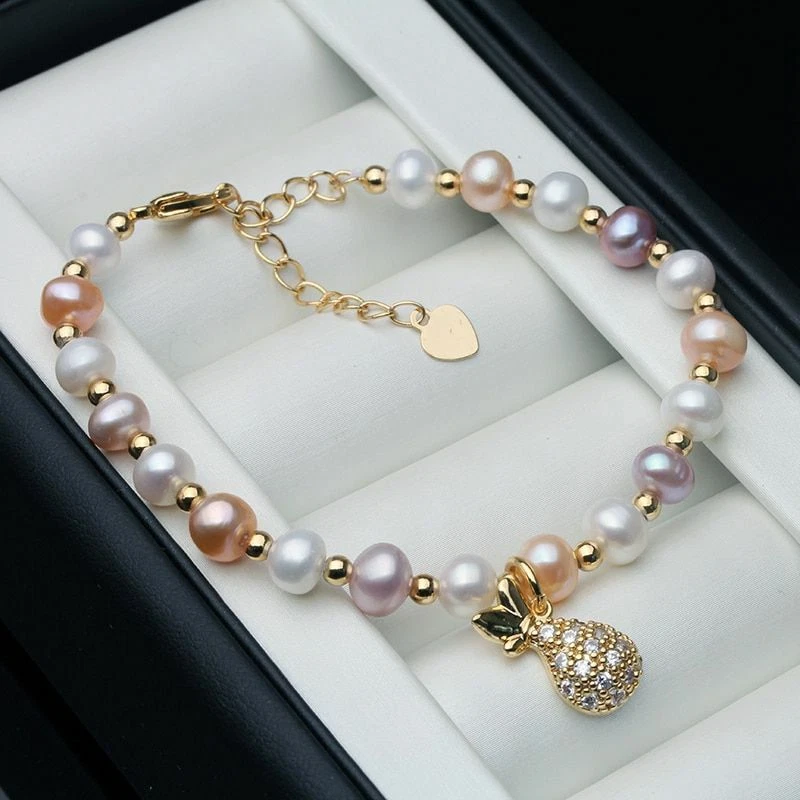 925 Sterling Silver Natural Freshwater Pearl Chain Bracelet - China Pearl  Bracelets Set and Freshwater Pearl Bracelet price | Made-in-China.com