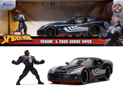 2008 Dodge Viper & Venom Figur Spider-Man Marvel 1:24 Jada Toys 31750