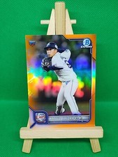 2022 Bowman Chrome Orange Refractors #'d 05/25 Natsuo Takizawa RC - Seibu Lions