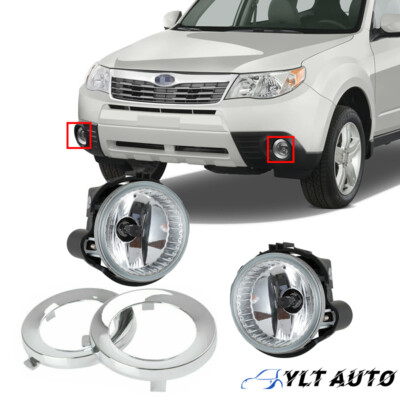 Pair Fog Light Trim For 2014-2018 Subaru Forester 57731SG080 57731SG090