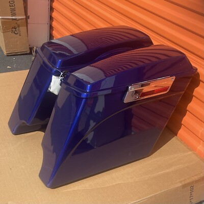Fat Ass Wide Width Extended Stretched Hard Saddlebag Fits Harley HD Touring 40%