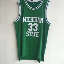 Magic Johnson #33 Michigan State Spartans NEW Basketball Jersey V2