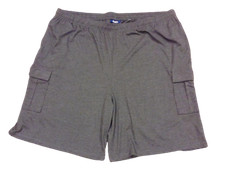 Mens KingSize King Size B T Charcoal Grey Lounge Cargo Shorts w/ 2 Side Pockets