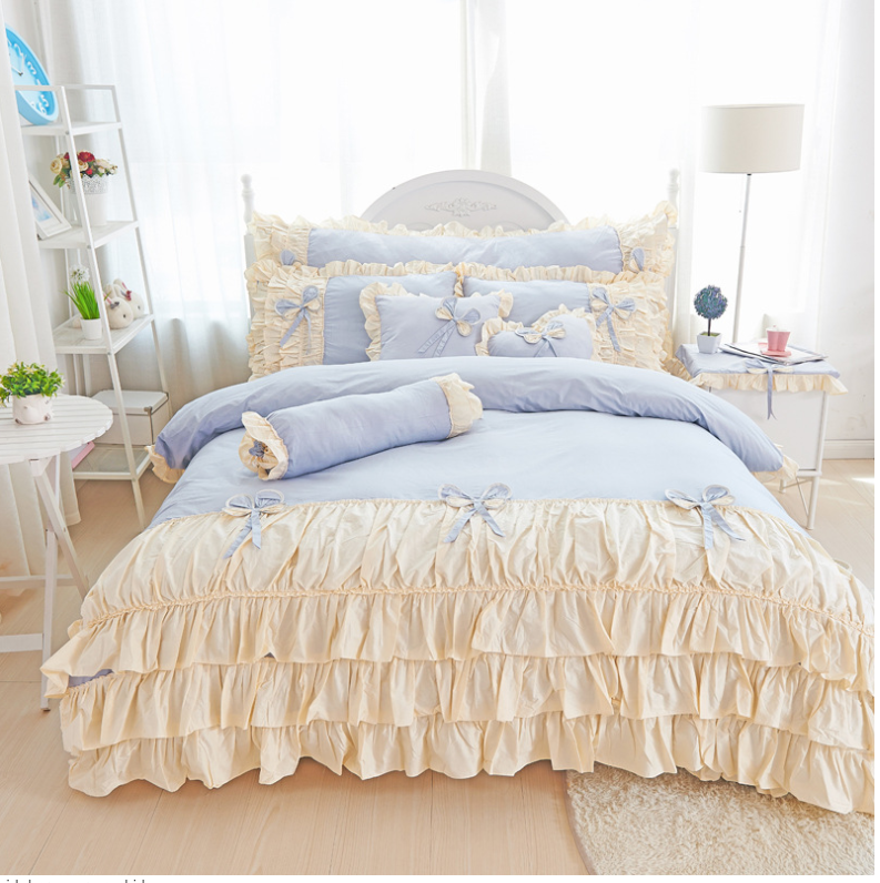 Princess wind bed sheet bed cover