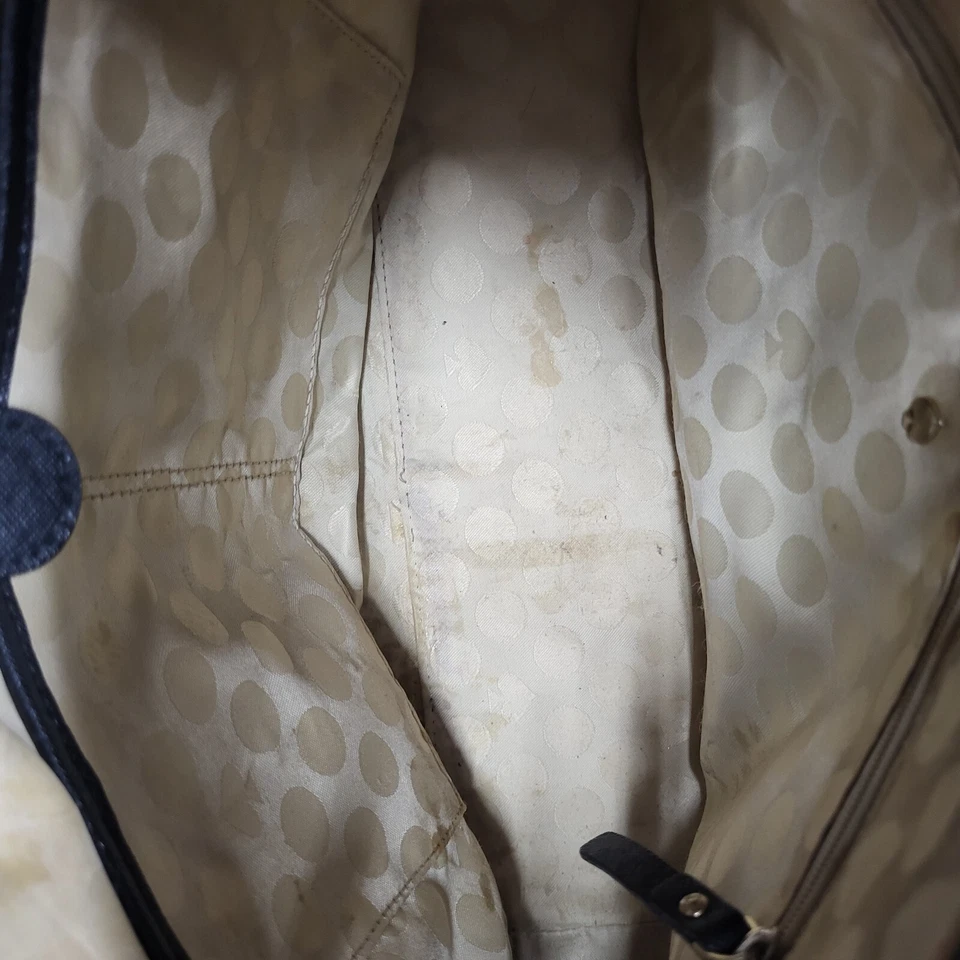 Сумочка Kate Spade кожаная средняя черная верхняя ручка сумка с короткими ручками сумочка на молнии магнит - Изображение 4 из 4