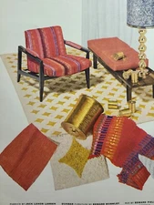 Vintage Print Ad 1956 METLON Metallic Yarns Acme Backing Corporation 