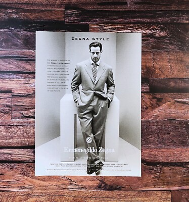 1996 Ermenegildo Zegna PRINT AD High Performance Tailoring Men's