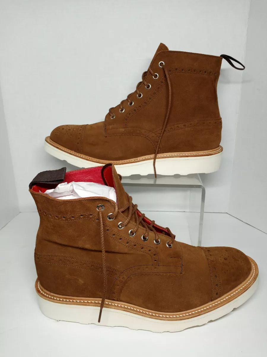 Junya Watanabe Man x Tricker's Snuff Repello Toe Cap Brogue Boots US 11.5