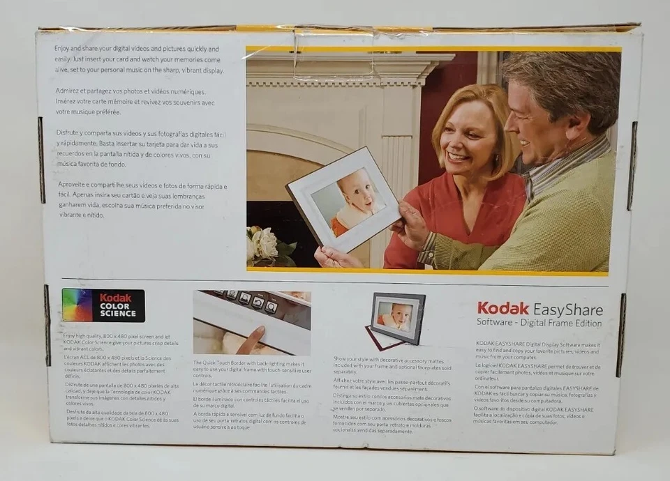 Kodak M820 Digital Frame-8” Wide 800 x 480 Pixel Screen-Store Up To 1,000 Images - Image 2 of 3
