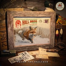Vintage Fur Trapping Catalog Art Print Red Fox Trapping Hunting Cabin Decor Gift