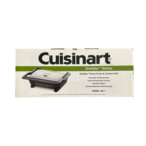 Cuisinart Griddler Series Panini Press & Contact Grill GR-1 - New Open Box - Picture 6 of 9