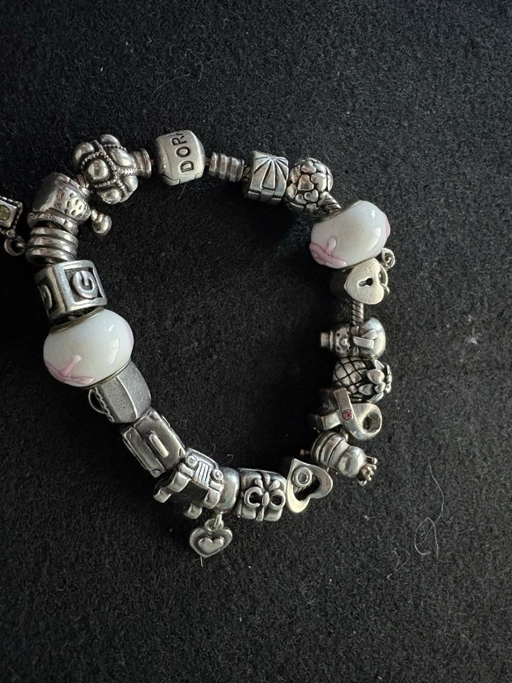 Pandora Charm Bracelet 925 - Image 3 of 3