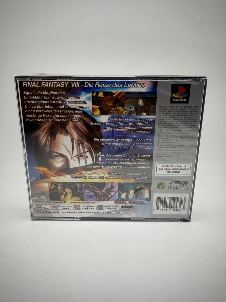 Final Fantasy VIII 8 - Platinum **PS1 Playstation 1 NEU Sealed - Bild 2 von 4