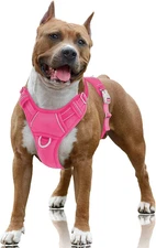No Pull Dog Harness Large Reflective Dog Harness with Front Clip and Easy Contro