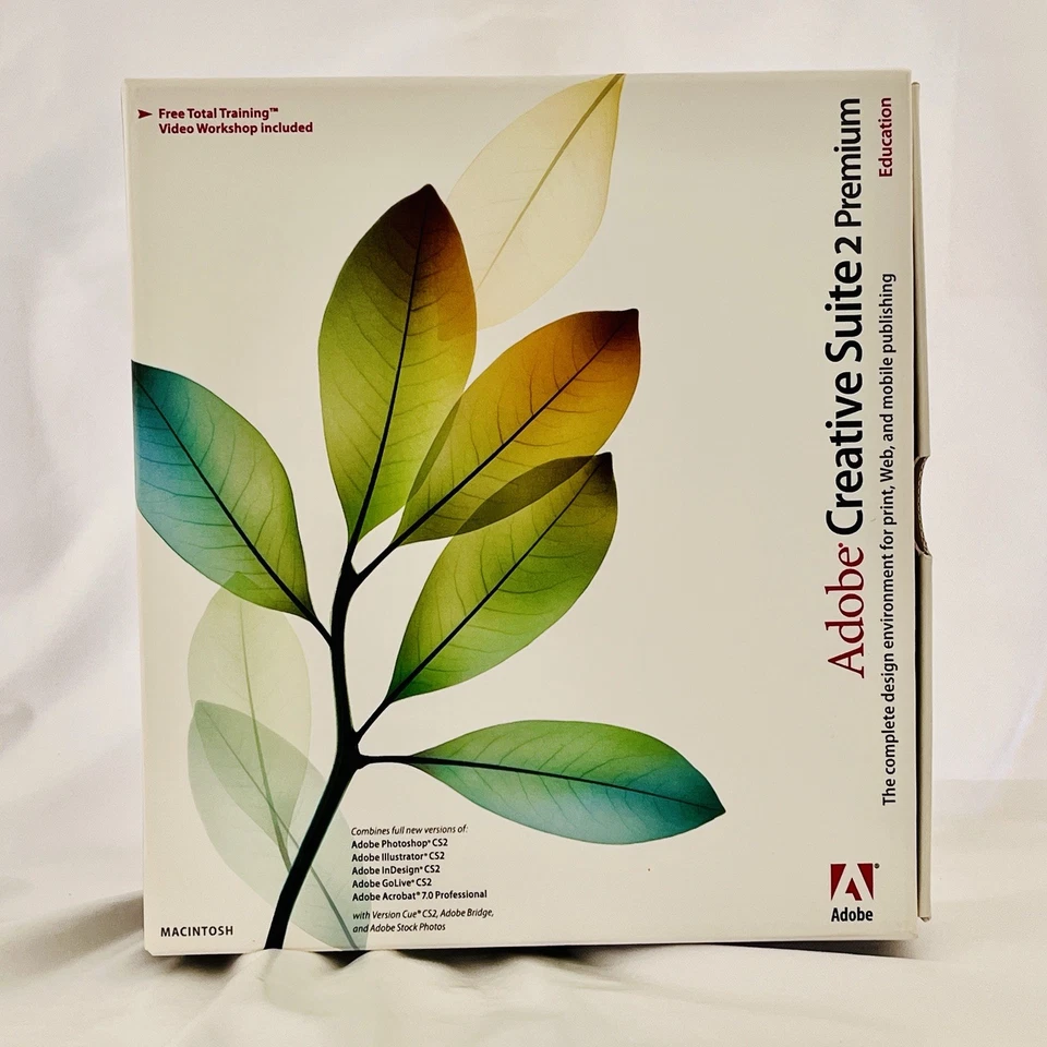 Vtg Adobe Creative Suite 2 Premium Education for Apple Mac Complete 6 Disc Set - Image 3 of 4
