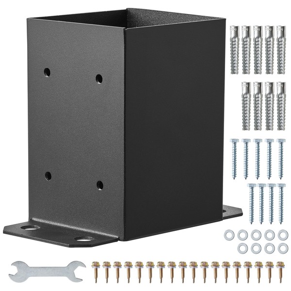 Uimoso 2Er-Set AufschraubhüLse PfostenträGer Pfostenschuh Pfosten 96X140X163Mm-image