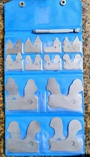 🗽RADIUS GAGE SET FRACTIONAL, MACHINIST/TOOLMAKER