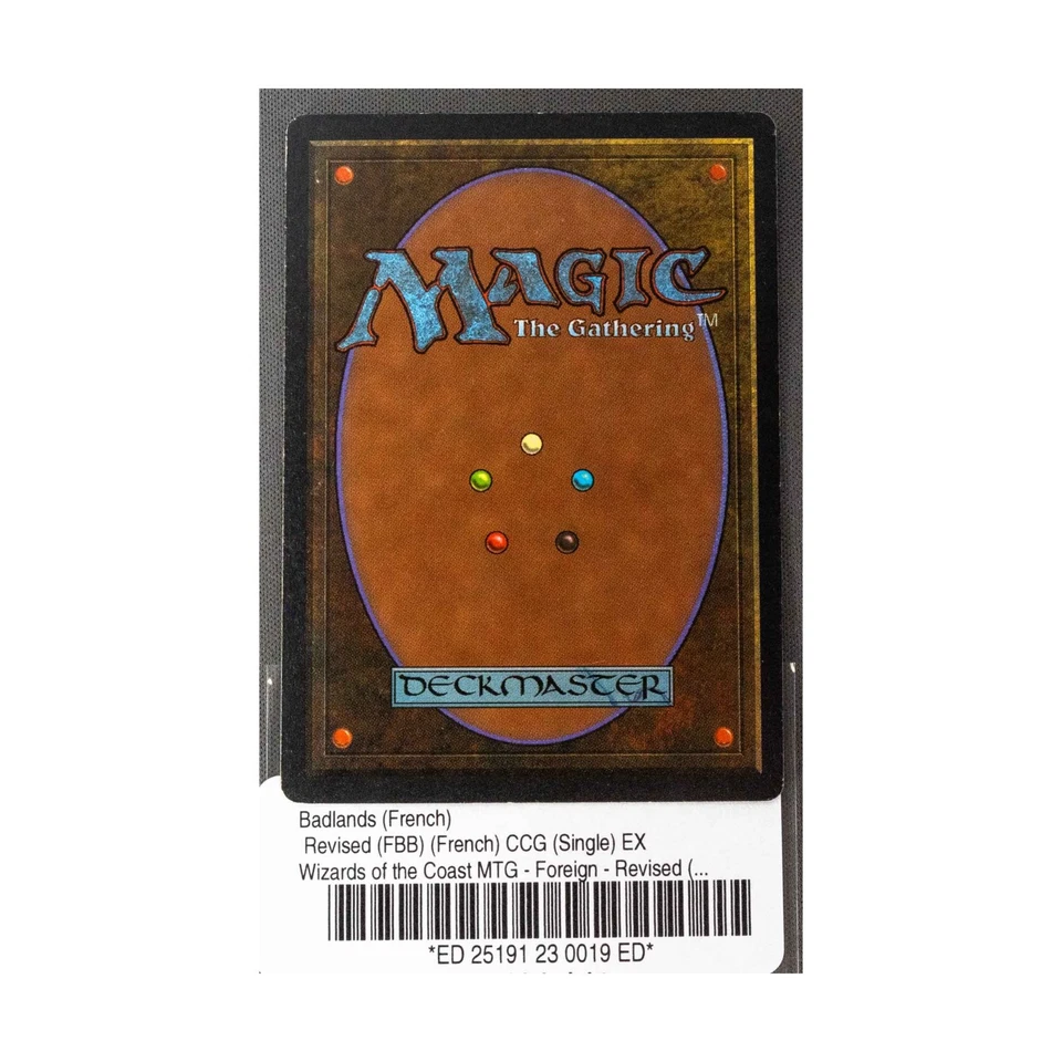 WOTC MtG FBB French Badlands (French)  EX - Image 2 of 2