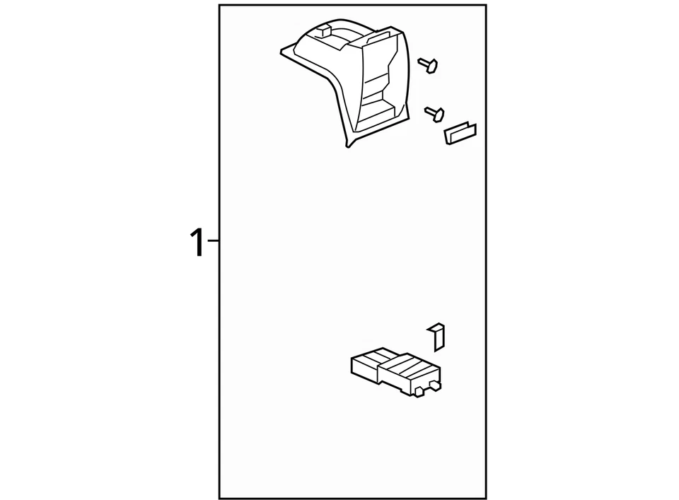 Cadillac Escalade ESV 2010-2011 compartimento de escalada ASM F/FLR EFECTIVO 20898121 NUEVO Foto 3 de 3