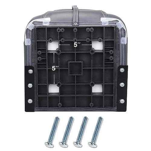  50" Bass Boat Seats Folding Fishing Boat Seat Black/Charcoal