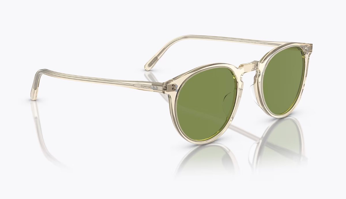 Stewart's Fav ~ OLIVER PEOPLES O'Malley 48mm SUN in Buff / Green C
