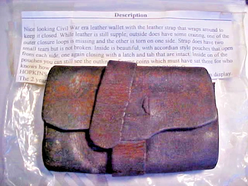 Civil War Era Wallet