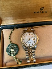 Rolex Datejust Diamond 36m 18 Ct. Gold and Steel Watch