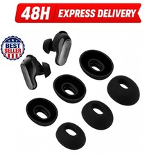 Replacement Ear Tips for Bose QuietComfort Ultra Earbuds - 3 Pairs, Black
