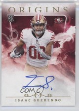 2024 Panini Origins Rookie Auto Isaac Guerendo #RAU-IGU Auto 1q3d