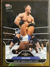 2025 Topps Now WWE #108 John Cena AJ Styles Crown Jewel GOLD 38/50