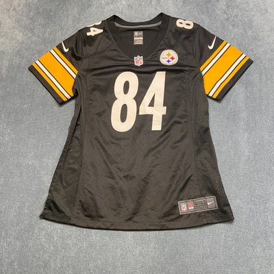 #ad Pittsburgh Steelers On Field Jersey Mens L Black Antonio Brown #84 Nike Football $29.99